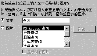 按钮控件向导的第三步:按钮的样式