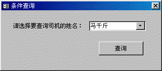 一个进行条件查询的窗体